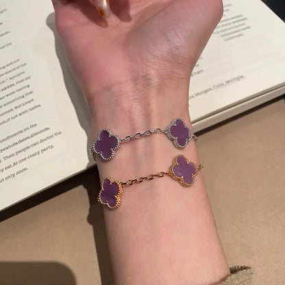 [BLUE TEARS] CLOVER 5 MOTIF VIOLET BRACELET COLLECTION