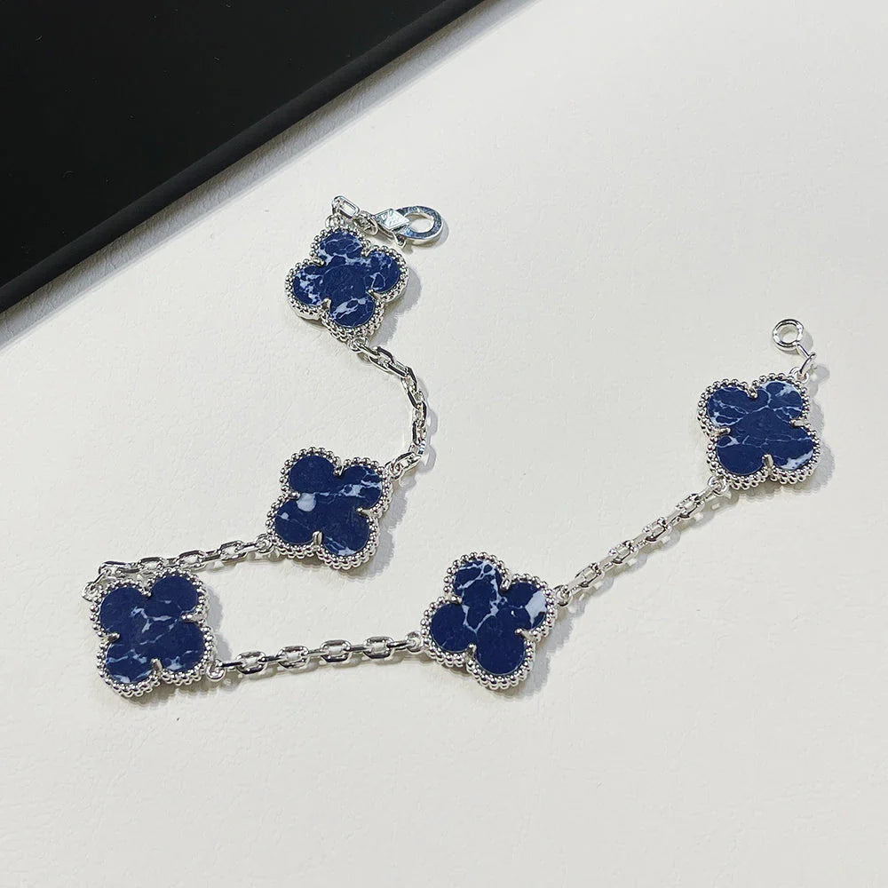 [BLUE TEARS]CLOVER 5 MOTIF PIETERSITE BRACELET COLLECTION