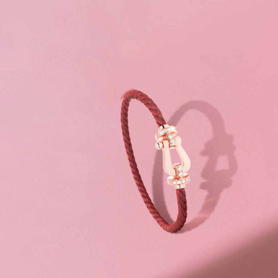 [BLAUE TRÄNEN]FORCE 10 HALBDIAMANT ROSA GOLD ROT CORDERI GROSSES UND MITTLERES MODELL