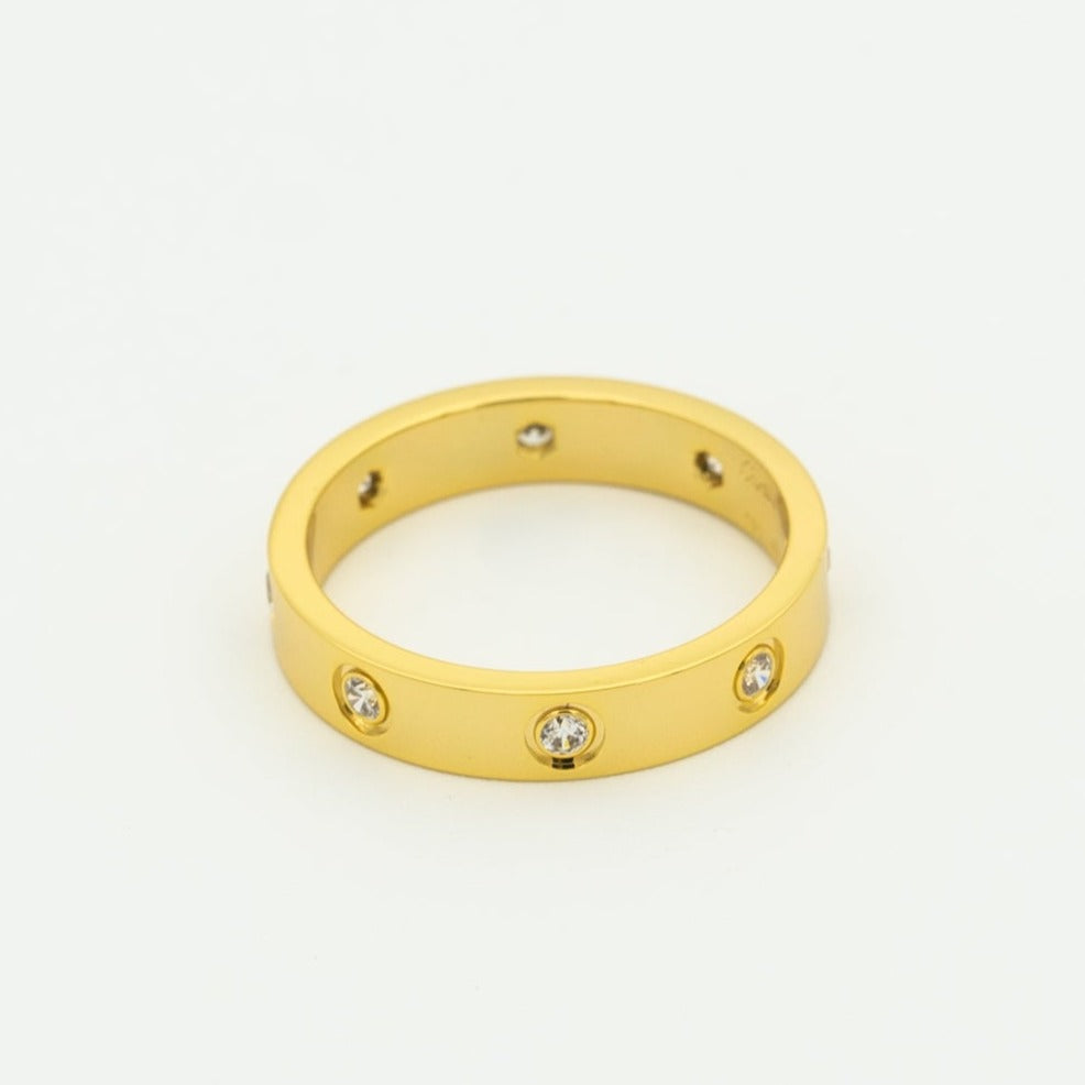 [BLUE TEARS]LOVE RING 3.6MM 8 DIAMONDS