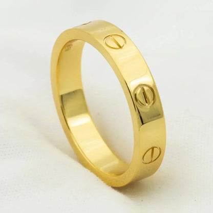 [BLUE TEARS]LOVE RING 4MM 1 DIAMOND GOLD
