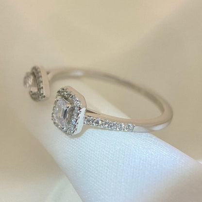 [Blue Tears Jewelry]MY TWIN TOI & MOI SILVER DIAMOND RING