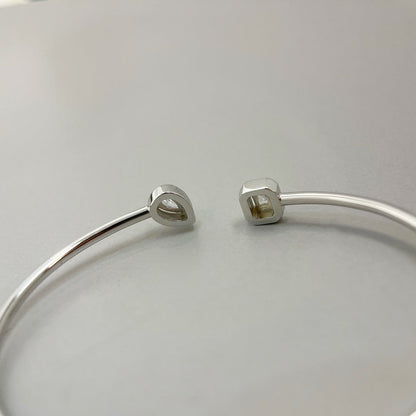 [Blue Tears Jewelry]JONC FLEX MY TWIN TOI & MOI SILVER DIAMOND BRACELET