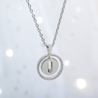 [Blue Tears Jewelry]LUCKY MOVE PM NECKLACE SILVER DIAMOND