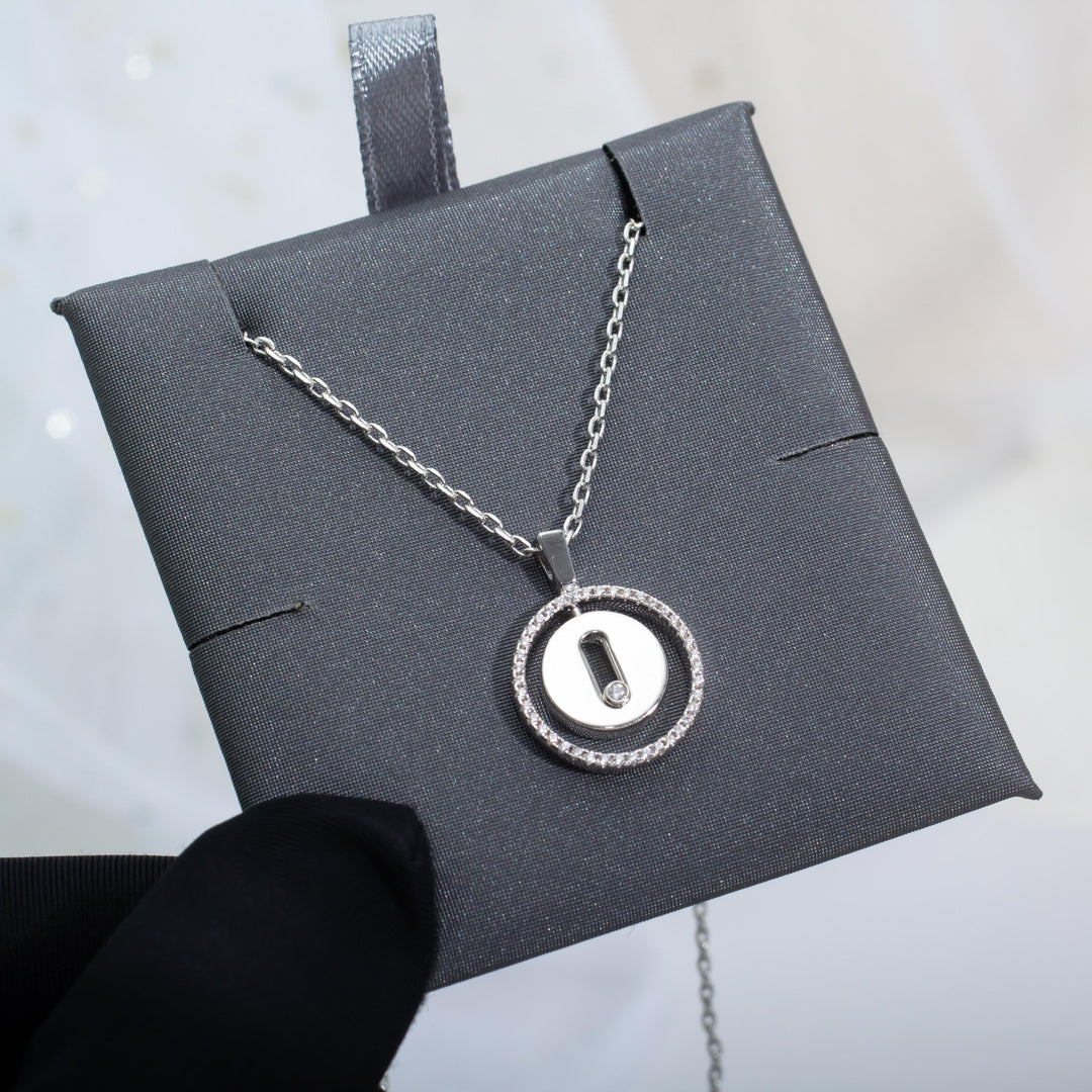 [Blue Tears Jewelry]LUCKY MOVE PM NECKLACE SILVER DIAMOND