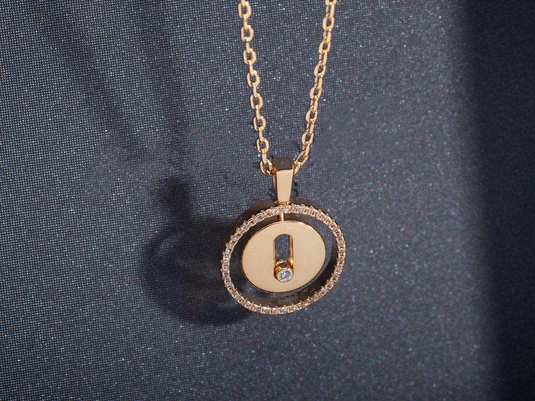 [Blue Tears Jewelry]LUCKY MOVE PM NECKLACE PINK GOLD DIAMOND