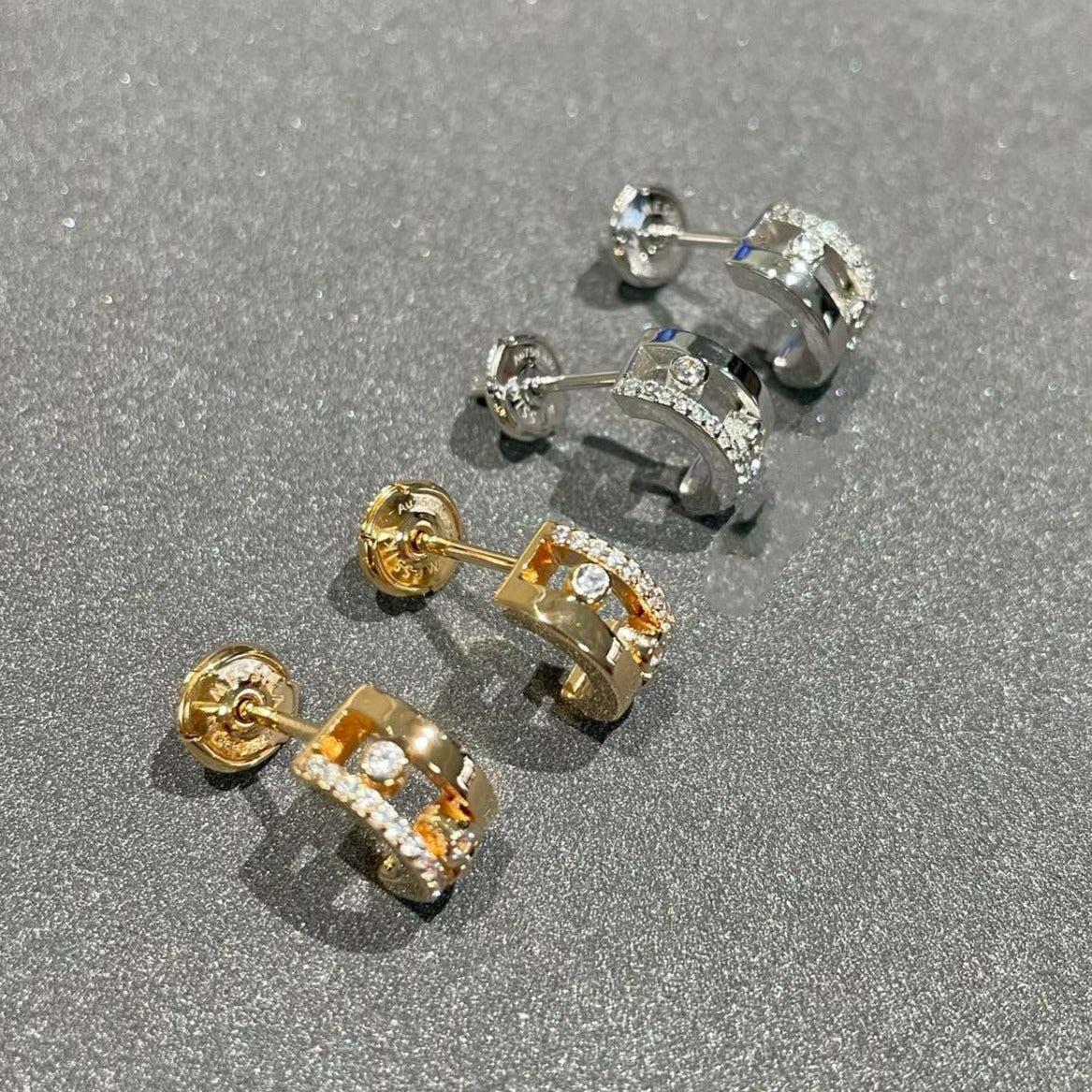 [Blue Tears Jewelry]MOVE ROMANE EARRINGS DIAMOND