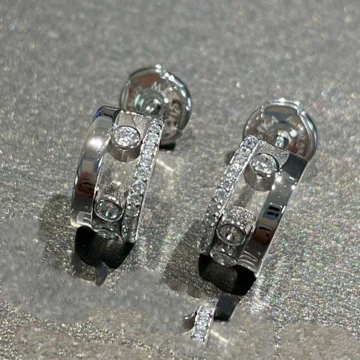[Blue Tears Jewelry]MOVE ROMANE EARRINGS DIAMOND