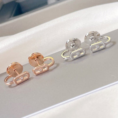 [Blue Tears Jewelry]CREOLES MOVE UNO MINI 1 DIAMOND EARRINGS