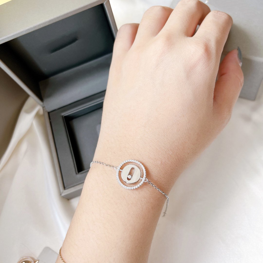 [Blue Tears Jewelry]LUCKY MOVE PAVED DIAMOND BRACELET