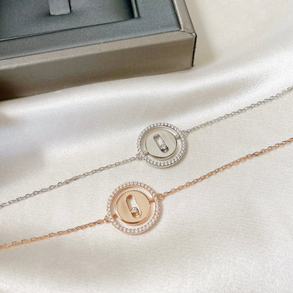 [Blue Tears Jewelry]LUCKY MOVE PAVED DIAMOND BRACELET