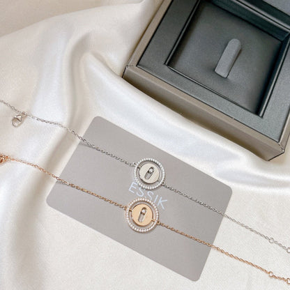 [Blue Tears Jewelry]LUCKY MOVE PAVED DIAMOND BRACELET