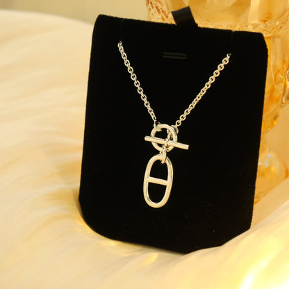 [BLUE TEARS]HM CHAINE D'ANCRE PENDANT NECKLACE STERLING SILVER