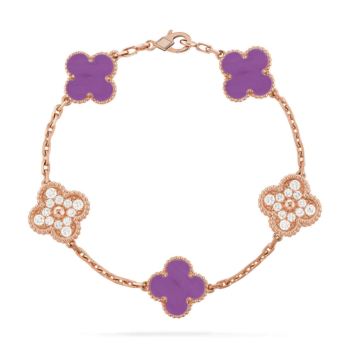 [BLUE TEARS] CLOVER 5 MOTIF VIOLET BRACELET COLLECTION