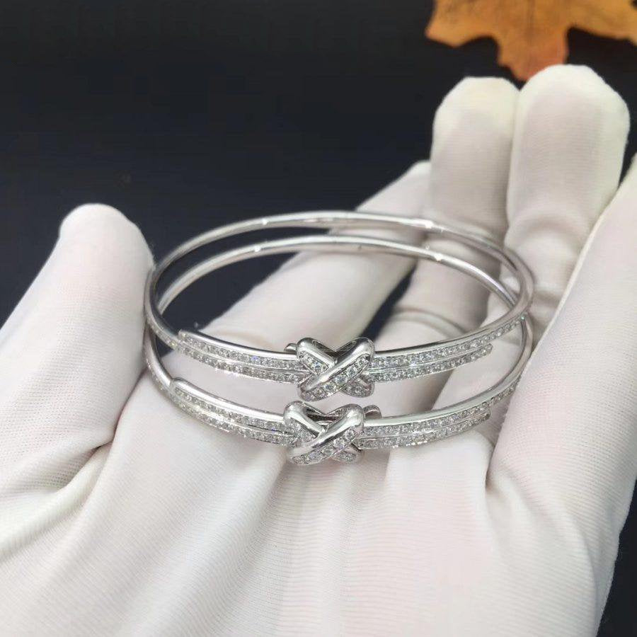 [BLAUE TRÄNEN]JEUX DE ARMBAND DIAMANTEN SILBER