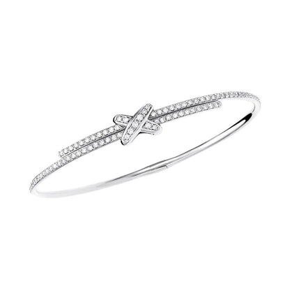 [BLAUE TRÄNEN]JEUX DE ARMBAND DIAMANTEN SILBER