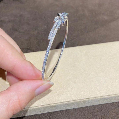 [BLAUE TRÄNEN]JEUX DE ARMBAND DIAMANTEN SILBER