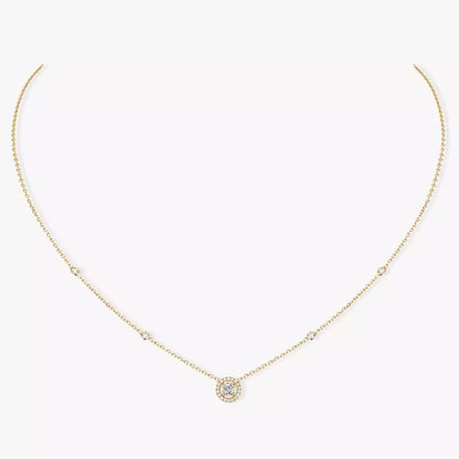 [Blue Tears Jewelry]Diamond Necklace 0,20ct Brilliant Shape Joy