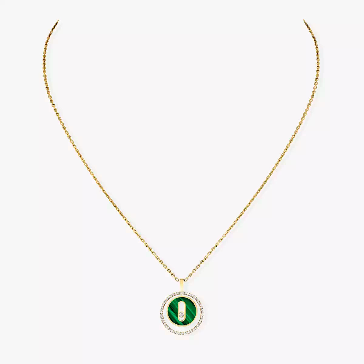 [Blue Tears Jewelry]Lucky Move Diamond Necklace in Rose Gold and White Mother-of-Pearl