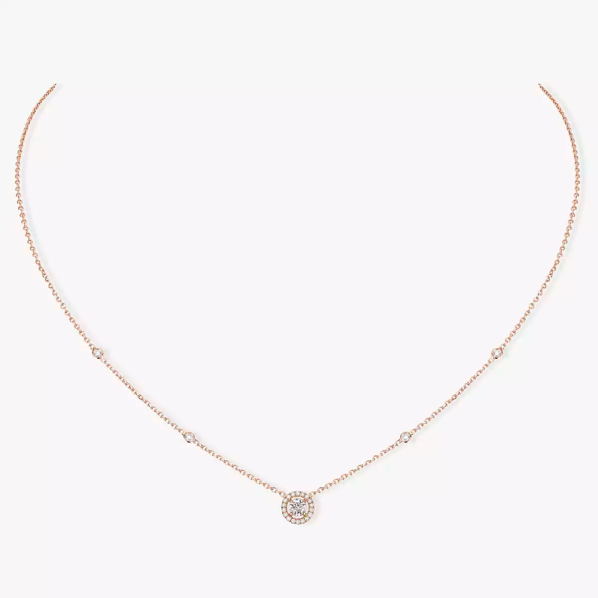 [Blue Tears Jewelry]Diamond Necklace 0,20ct Brilliant Shape Joy