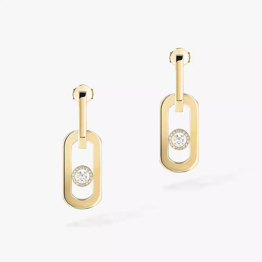 [Blue Tears Jewelry]So Move XL Diamond Pendant Earrings