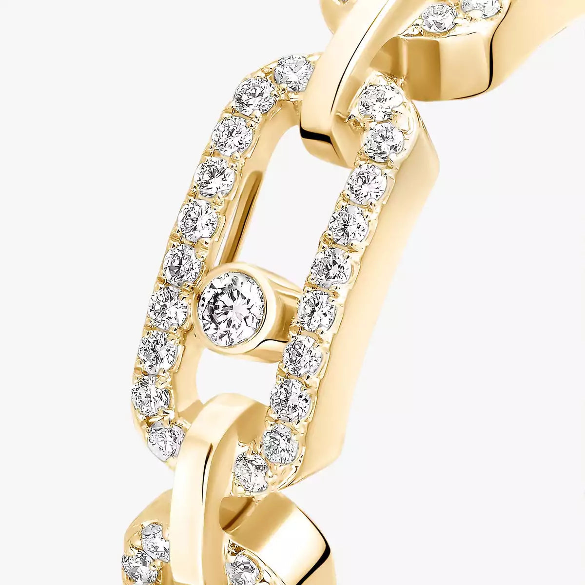 [Blue Tears Jewelry]Move Link Pave_-Set Diamond Ring in Gold