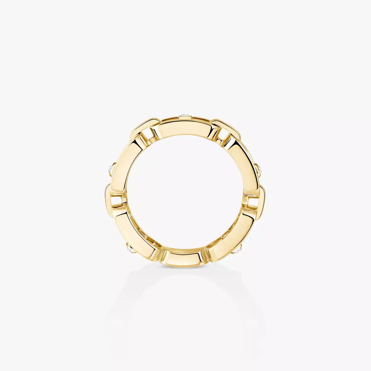 [Blue Tears Jewelry]Move Link Pave_-Set Diamond Ring in Gold