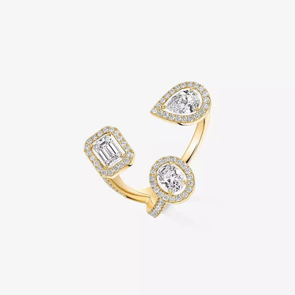 [Blue Tears Jewelry]  Diamond Ring 0,25ct My Twin Trilogy