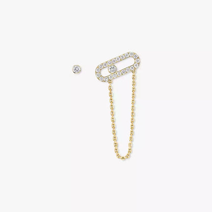 [Blue Tears Jewelry]Move Uno Diamond Earrings