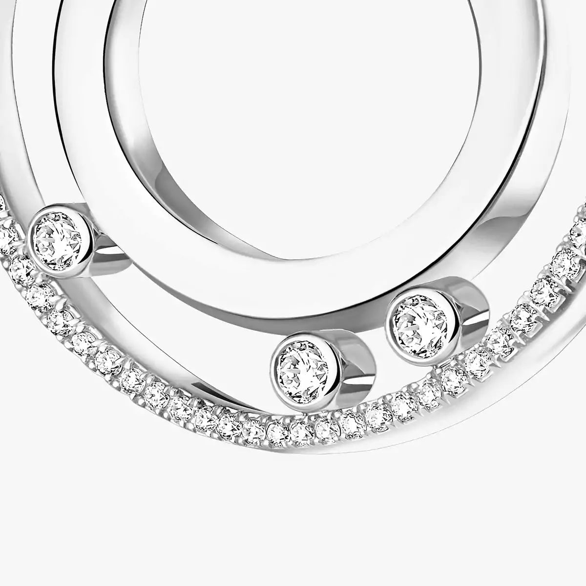 [Blue Tears Jewelry] Move Romane Small Diamond Hoop Earrings
