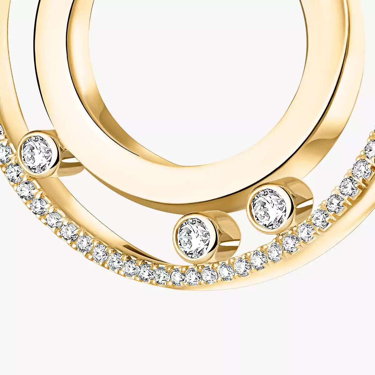 [Blue Tears Jewelry] Move Romane Small Diamond Hoop Earrings