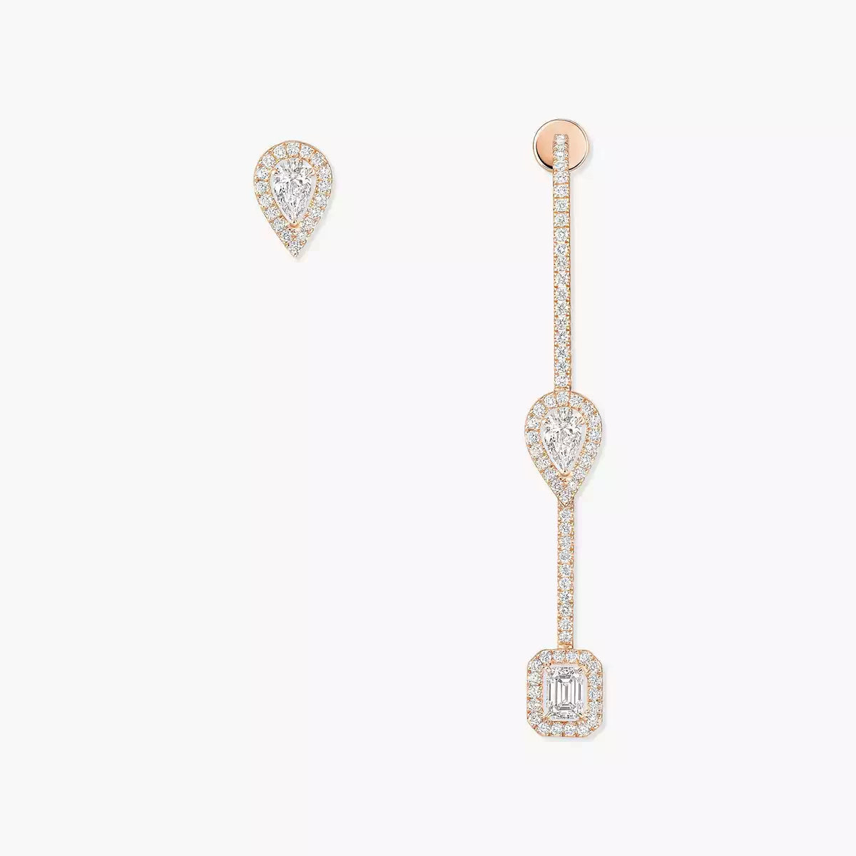 [Blue Tears Jewelry]Diamond Drop Earrings My Twin
