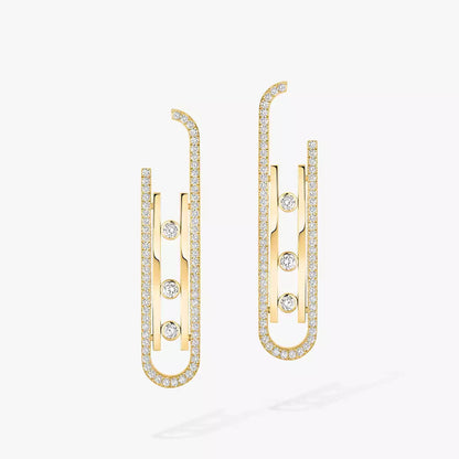 [Blue Tears Jewelry]Diamond Pendant Earrings Move 10Th