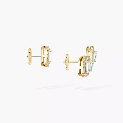 [Blue Tears Jewelry]Diamond Earrings 0,10ct My Twin 1+2
