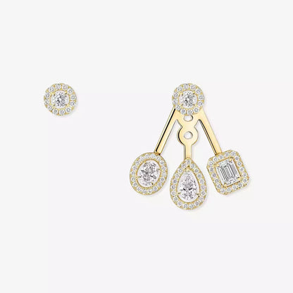[Blue Tears Jewelry] My Twin Trio  Diamond Earrings