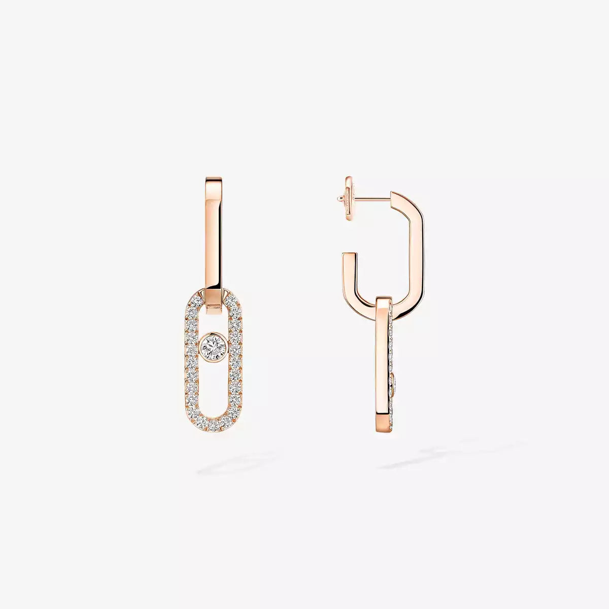[Blue Tears Jewelry]Move Link Diamond Earrings
