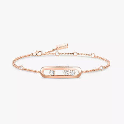 [Blue Tears Jewelry]Baby Move Diamond Bracelet