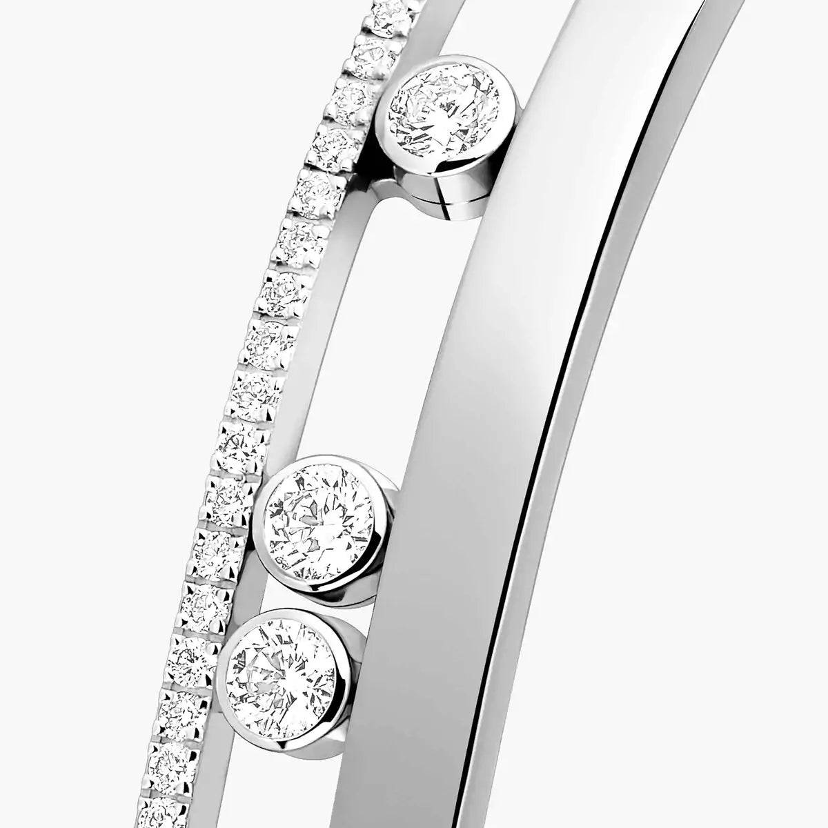 [Blue Tears Jewelry]Move Romane Diamond Bangle Bracelet