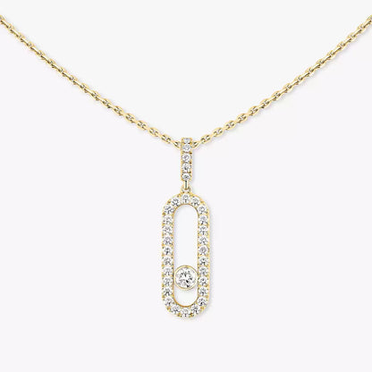 [Blue Tears Jewelry]Move Uno Diamond Necklace in Rose Gold