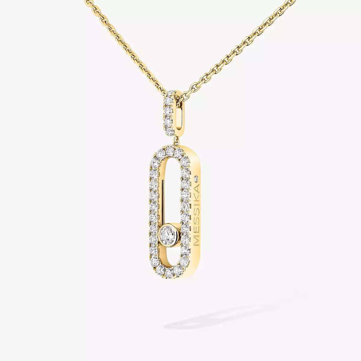 [Blue Tears Jewelry]Move Uno Diamond Necklace in Rose Gold