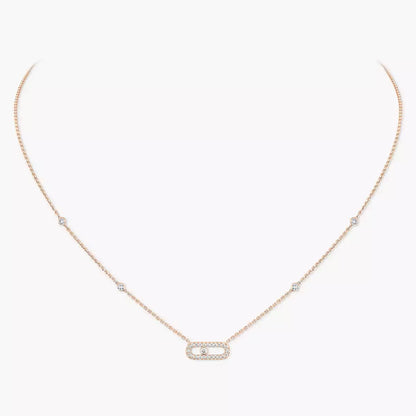 [Blue Tears Jewelry]Diamond Necklace Move Uno