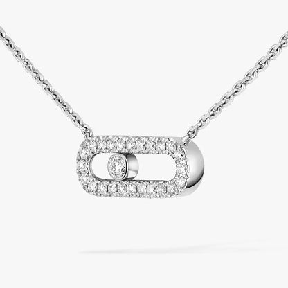[Blue Tears Jewelry]Diamond Necklace Move Uno