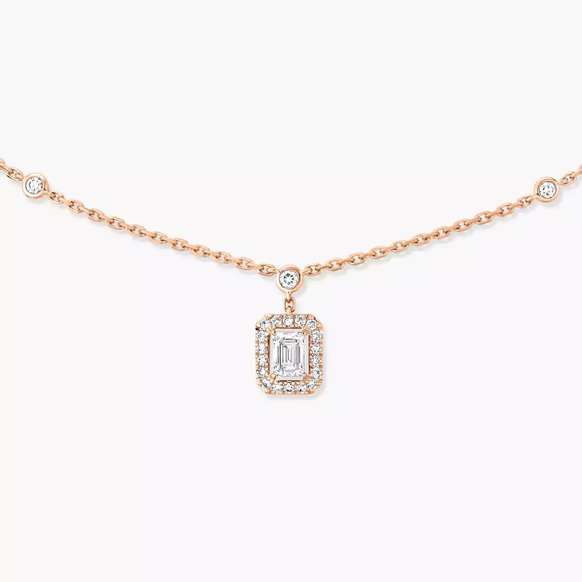 [Blue Tears Jewelry]My Twin Diamond Necklace in Silver