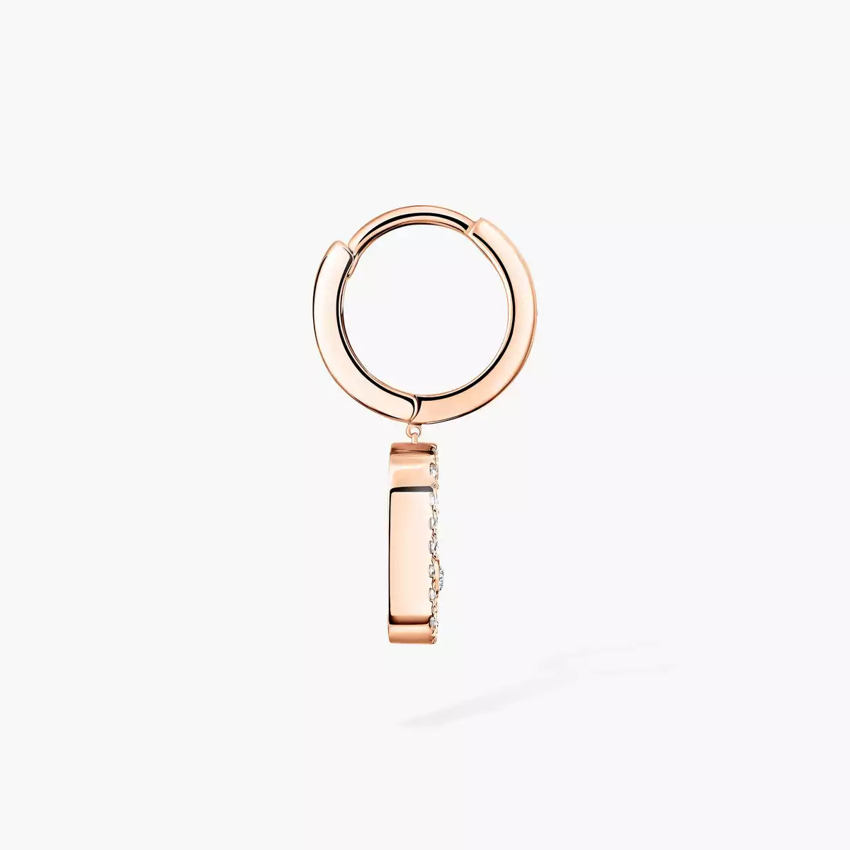 [Blue Tears Jewelry]Move Uno Single Diamond Hoop Earring