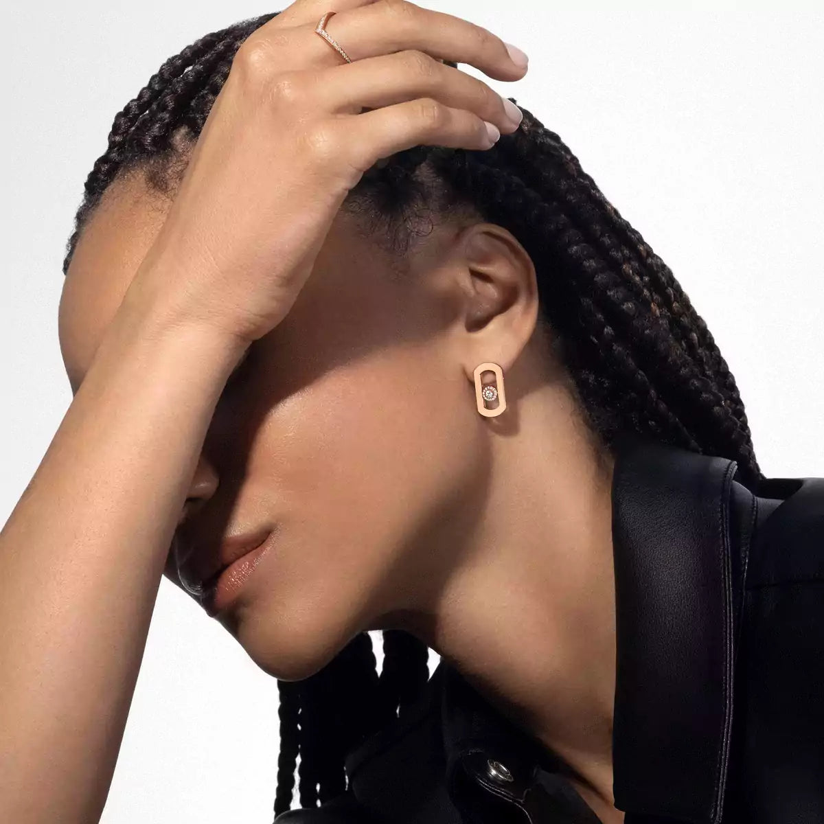 [Blue Tears Jewelry]So Move Diamond Earrings in Yellow Gold