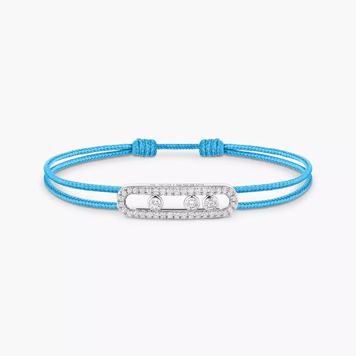 [Blue Tears Jewelry]Messika Care(s) pink cord pav¨¦ bracelet