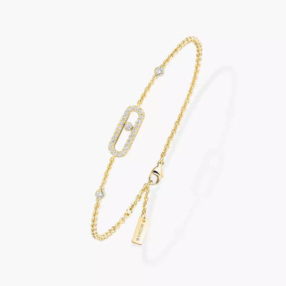 [Blue Tears Jewelry]Move Uno Diamond Bracelet