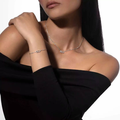 [Blue Tears Jewelry]Move Uno Diamond Bracelet