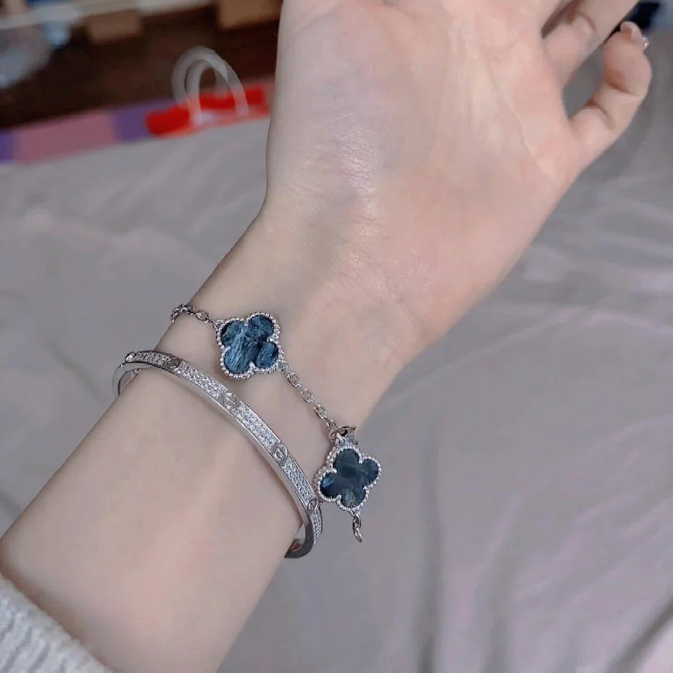 [BLUE TEARS]CLOVER 5 MOTIF PIETERSITE BRACELET COLLECTION