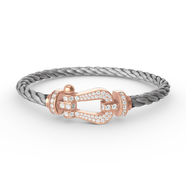 [BLUE TEARS]FORCE LARGE HORSESHOE FULL DIAMOND BRACELET ROSE GOLD